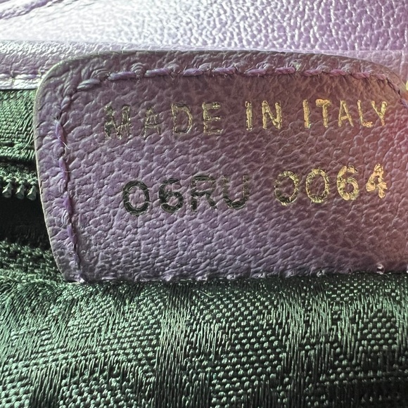 Vintage Christian Dior Lavender Leather Saddle Bag - Picture 14 of 15